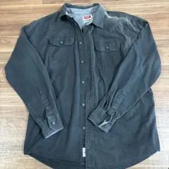 Wrangler ラングラー 長袖 シャツ メンズ　黒　ブラック 長袖シャツ