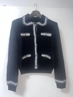 マージュ Maje shiny knit cardigan ニット　カーディガンのサムネイル