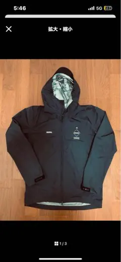 F.C.R.B. フード付きナイロンジャケット F.C.R.B.(F.C.Real Bristol)◇ナイロンジャケット/M/ナイロン