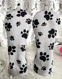 全4色グレー肉きゅう柄UT用2本セット❣️ゴルフヘッドカバー⛳️ハンドメイド