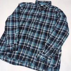 古着【The north face 】フランネルシャツ　長袖　XLサイズ