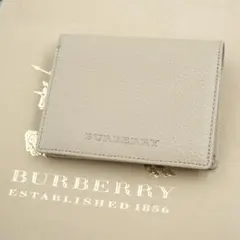 未使用品　BURBERRY LONDON 二つ折り財布　ノバチェック　ベージュ系