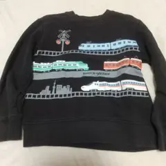 klädskap 電車プリント トレーナー 120