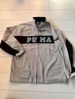 PUMA フリースジャケット 160サイズ グレー/ブラック