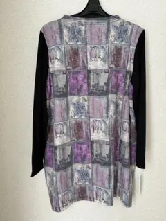 専用　新品　三越　オッジインターナショナル　長袖　カットソー　切替デザイン　黒