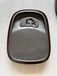 硯 彫刻入り 楕円形 専用箱付き硯と同じ石製彫刻の蓋付き 硯 彫刻入り 楕円形 専用箱付き硯と同じ石製彫刻の蓋付き - メルカリ