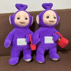 テレタビーズ BIGぬいぐるみ ティンキー ウィンキーとお気に入りのバッグ　2個