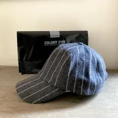 COLONY 2139 ストライプキャップ ダークグレー