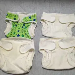 アカチャンホンポ　セレク　布オムツカバー　50cm　新生児サイズ　4枚セットのサムネイル