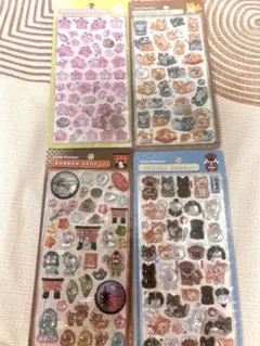 最終お値下げ！訳あり　正規品 ボンボンドロップシール 和柄 4点セット