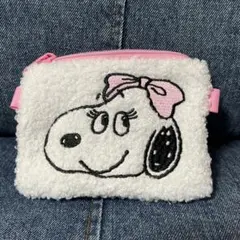 スヌーピー ベルもふもふポーチ PEANUTS