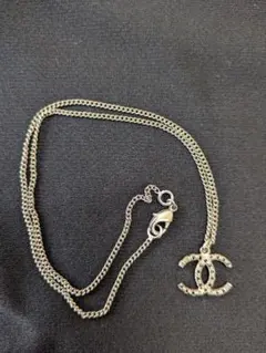 CHANEL シルバー CCロゴ ネックレス