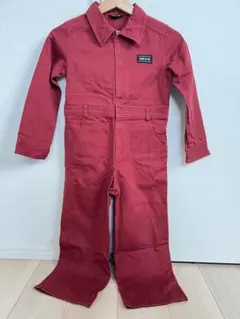 COMME CA ISM レッドオーバーオール つなぎ