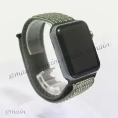 アップルウォッチ 42/44/45/49mm スポーツループ バンド グリーン