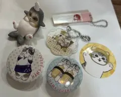 モフサンド サメにゃんフィギュア＆ステッカー＆キーホルダー＆はま寿司クリップ