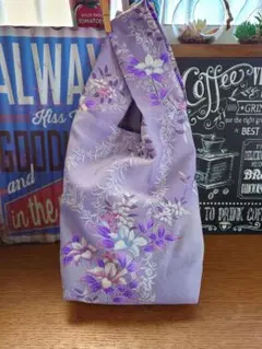 94☆USED着物リメイク☆サブバッグ☆マイバッグ☆エコバッグ☆和モダン☆