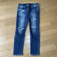 AZUL BY MOUSSY ダメージスキニーデニム M
