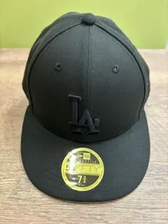【新品】New Era 59FIFTY LA ブラックキャップ 7 3/4