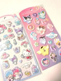 ジュエルマシュマロステッカー　サンリオ　正規品　ボンボンドロップシール　セット