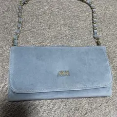 美品　AHKAH アーカー　チェーンウォレット 財布ミニウォレットチェーンバッグ
