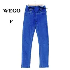 ウィゴー デニム スキニーパンツ F レースアップ ハイウエスト カジュアル