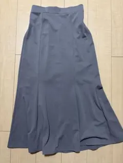 しまむら　グレー フレアスカート