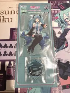 フリューくじ　ぬーどるストッパーフィギュア　初音ミク　アクリルスタンド D賞