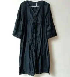 wordtrobe ワードトローブ　ワンピース　黒　ブラック　コットン　綿　新品