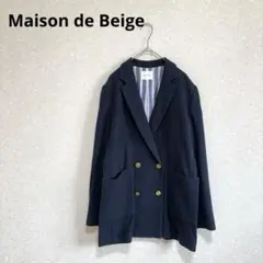 Maison de Beige テーラードジャケット 金ボタン ネイビー M