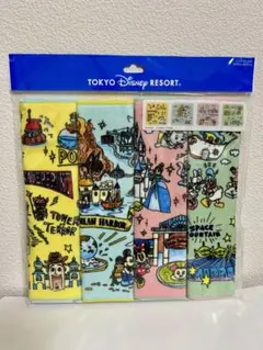 東京ディズニーリゾート　ミニタオル4枚　ハンカチ　新品未開封品　ディズニー