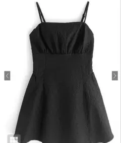 ふくれジャガードバックリボンミニキャミワンピースkz409