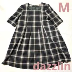 Y*o様 dazzlin ダズリン チェック ワンピース 半袖 Mサイズ