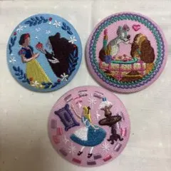 ディズニー刺繍缶バッジセット
