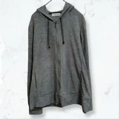 s106 クロッシー ジップアップパーカー グレー LL レディース フード