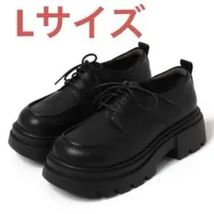 WEGO シューズ　レディース 厚底　Lサイズ　24cm 黒　ブラックのサムネイル