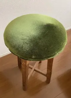 ヴィンテージ風 ベルベット風ハイスツール