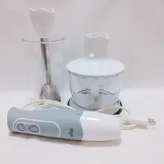 BRAUN ブラウン ハンドブレンダー チョッパー付き 動作確認済みのサムネイル