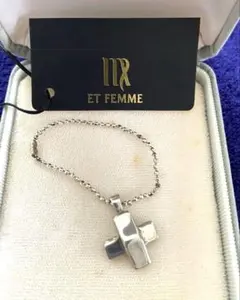 SILVER クロス型ペンダントトップ(チェーンなし)