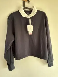 ユニクロ　JW ANDERSON ネイビー 長袖ポロシャツ M