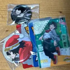 僕のヒーローアカデミア　缶バッジ　クリアカード　相澤消太　緑谷出久　他
