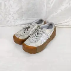 オニツカタイガー デレゲーションチャンク 24.5cm 厚底 1183A585