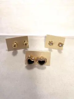 ピアスセット（ハート・ボール型）