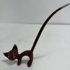 猫 置物 リングホルダー　レトロ　インテリア