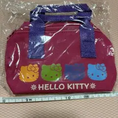 平成レトロHello Kitty ミニ筒型ボストンバッグ ピンク