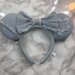 ミッキーマウス型デニムカチューシャ