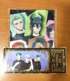 ツイステフェス　オクタヴィネル　チケット風カード＆ファブリックポスター