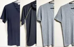 【半額】半袖Tシャツ ハーフジップ 4着セット メンズ まとめ売り