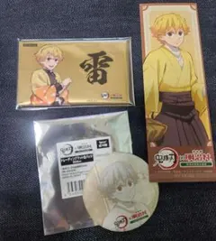 鬼滅の刃　善逸　明治村　缶バッジ　しおり　カード