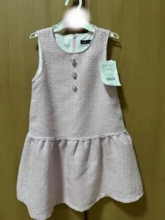 【新品未使用】BeBe ノースリーブワンピース 110cmピンク