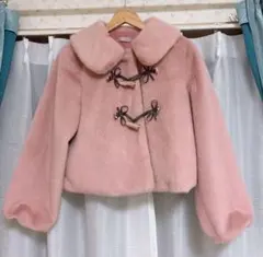 ファー コート ピンク